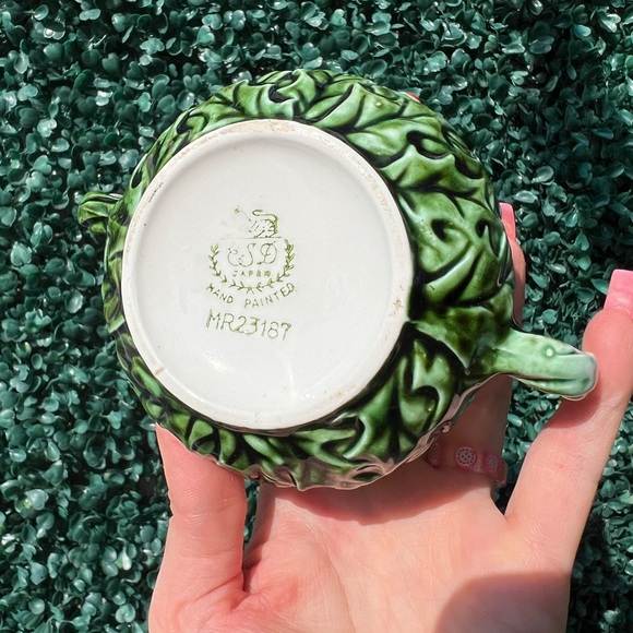 Vintage ceramic Christmas holly sugar bowl. Christmas home decor - Picture 10 of 12